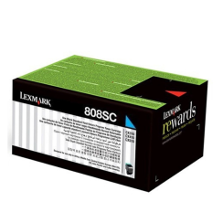 Lexmark 80C8XCE Cyan Toner Cartridge