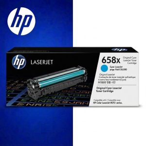 HP 658x Original Cyan Laserjet Toner Cartridge For HP Color Laserjet M751:page Yield 28000