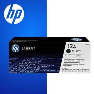 HP 12a Original Black Laserjet Toner Cartridge For HP Laserjet 1010:1012:1015:1018:1020:1022:3015:3020:3030:3050:3052:3055:m1005 Mfp:m1319 Mfp:page Yield 2000