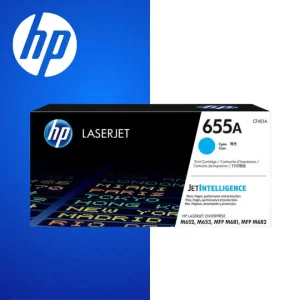 HP 655a Original Cyan Laserjet Toner Cartridge For HP Color Laserjet M652:m653:m681:m682: E65050:e65060:e65150:e65160:e67550:e67560:e67660:page Yield 10500