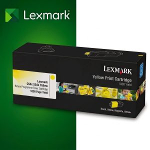 Lexmark C54x X54x Yellow Return Programme Toner Cartridge ( 1000 Page Yield )