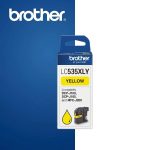 Brother Lc535xly High Yield Yellow Ink Cartridge For Dcpj105 Mfcj200  1300 Page Yield
