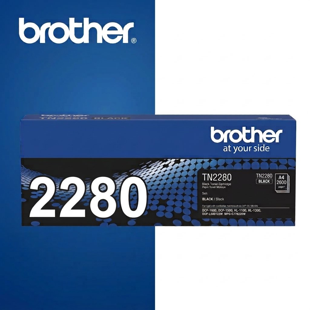 Brother Tn2280 Black Toner For Fax2840 2600 Page Yield