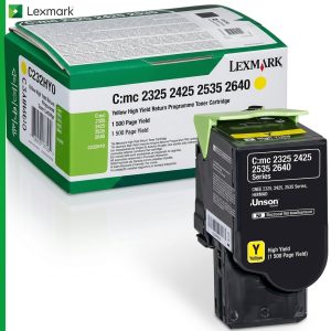 Lexmark C:mc 2325 2425 2535 2640 Yellow High Yield Return Programme Toner Cartridge (2 300 Page Yield)