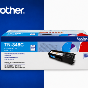 Brother Tn348c High Yield Cyan Toner For Hl4570cdw Hl4150cdn Mfc9970cdw Mfc9460cdn  6000 Page Yield